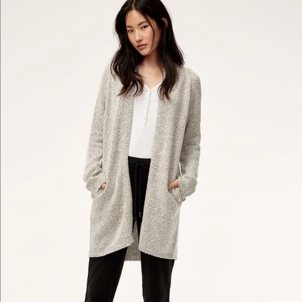Aritzia Community Sweater | Grey Cardigan